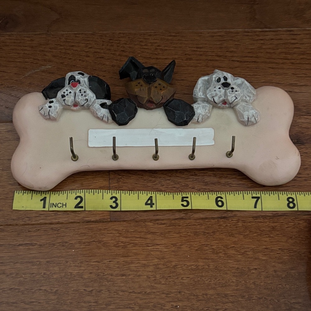 Dog Bone Key Holder with Hooks
